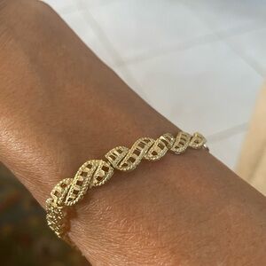 Vintage 10k Filigree Bracelet